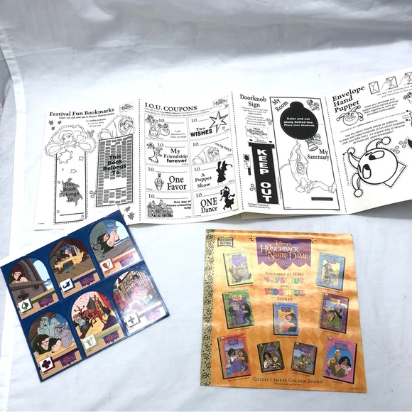 The Hunchback of Notre Dame Disney Festival Fun Kit 1996 Toy Playset - Picture 10 of 11